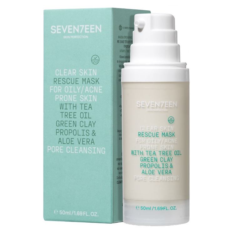 Seventeen Skin Care Clear Skin Tea Tree Tree Oil Rescue Mask Маска для лица с маслом чайного дерева