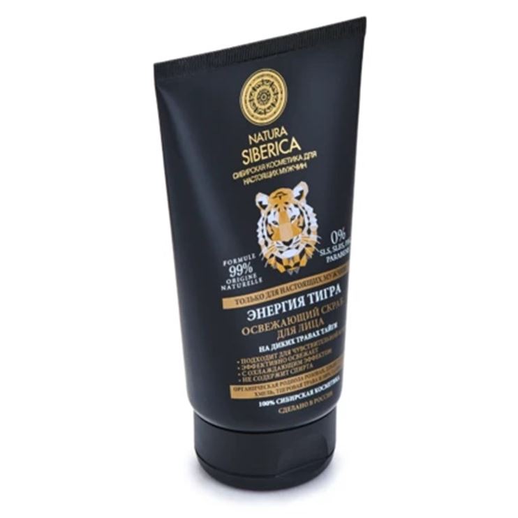 Natura Siberica Очищение для лица  Men Освежающий скраб для лица «Энергия тигра» Освежающий скраб для лица «Энергия тигра»