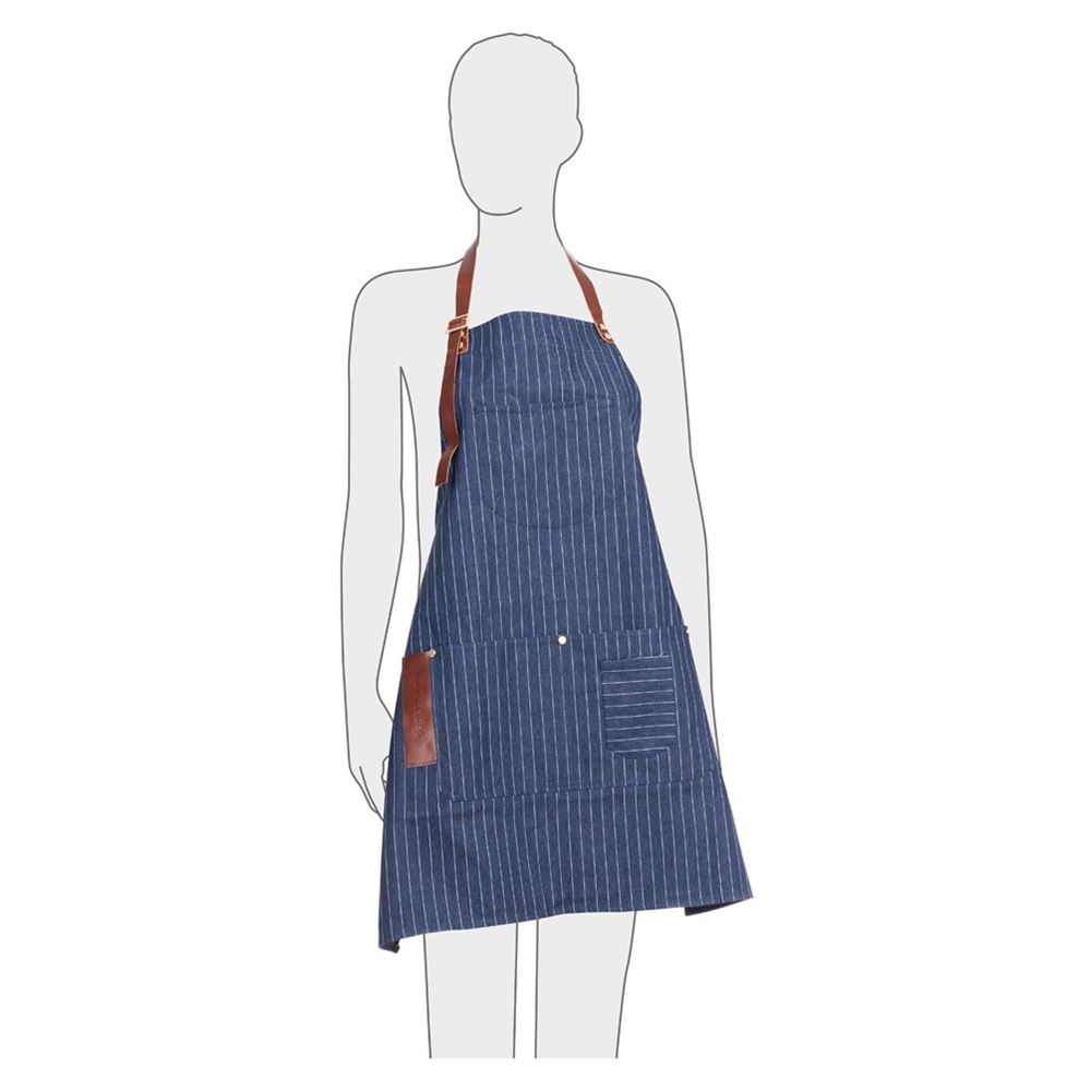 Dewal Professional Аксессуары для окрашивания и стрижки волос BA158 Фартук мастера для стрижки, полиэстер, синий, 70х72см Фартук мастера 