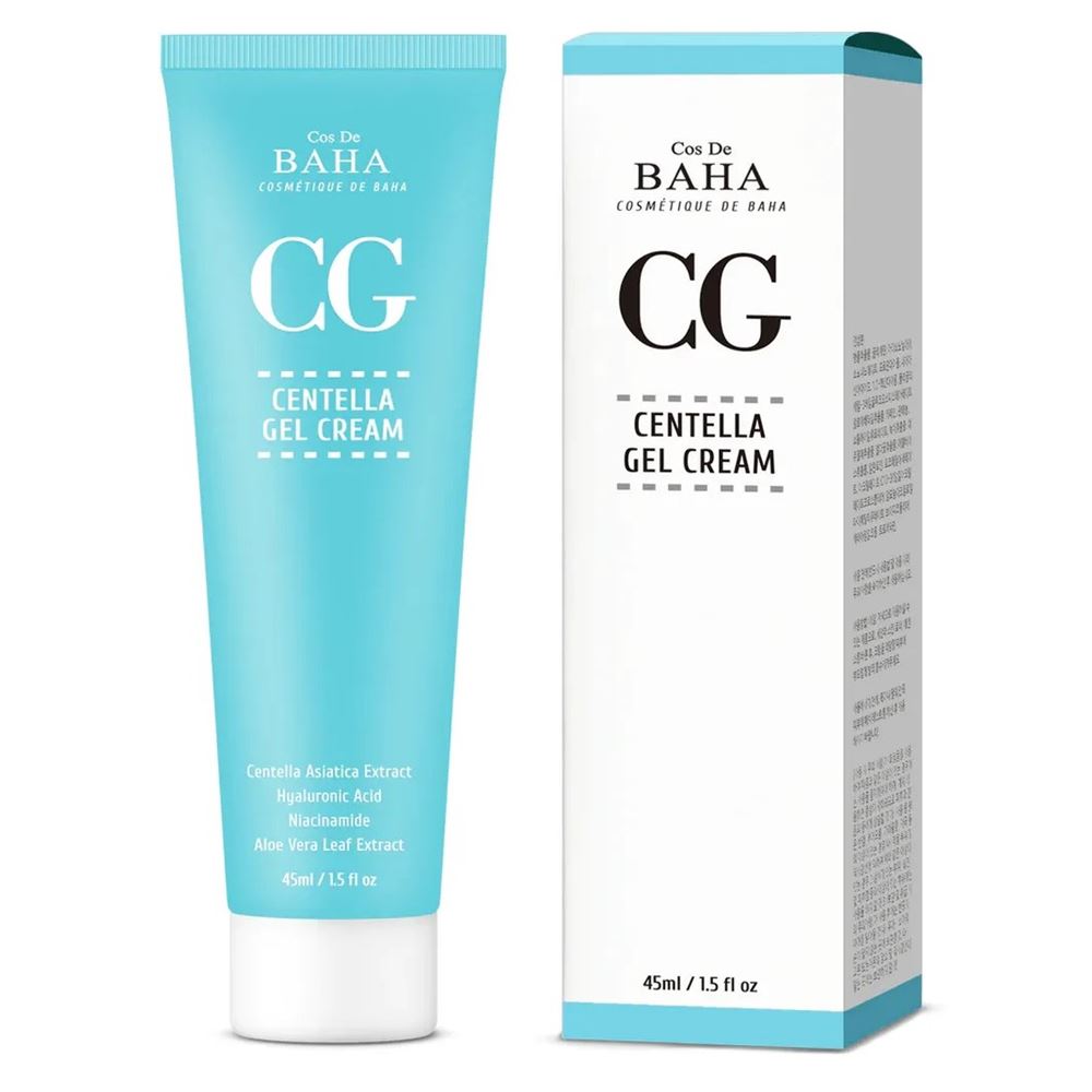 Cos De Baha Cream Centella Gel Cream CG Восстанавливающий гель-крем для лица с экстрактом центеллы азиатской  и гиалуроновой кислотой 