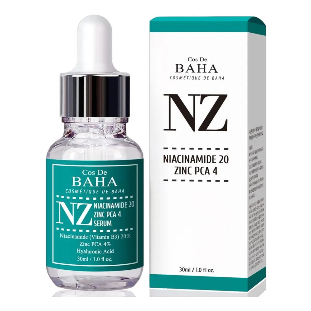 Cos De Baha Serum Niacinamide 20 Serum NZ Сыворотка для лица с ниацинамидом, цинком и гиалуроновой кислотой 