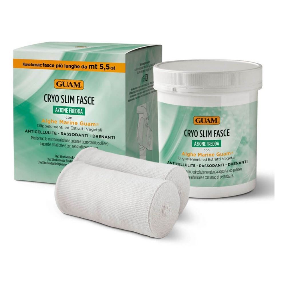 Guam Corpo  CRYO Бинты-обёртывание для снятия отёчности ног с охлаждающим эффектом CRYO Slim Fasce