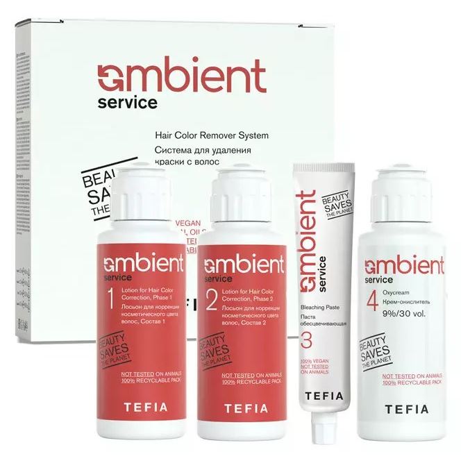 Tefia Color Creats Ambient Service Hair Color Remover System  Система для удаления краски с волос