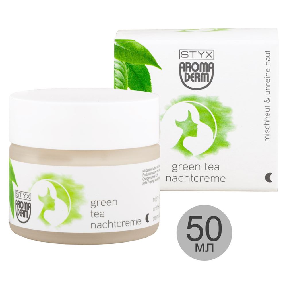STYX Green Tea & Green Asia  Green Tea Ночной крем Успокаивающий ночной крем для комбинированной и поврежденной кожи