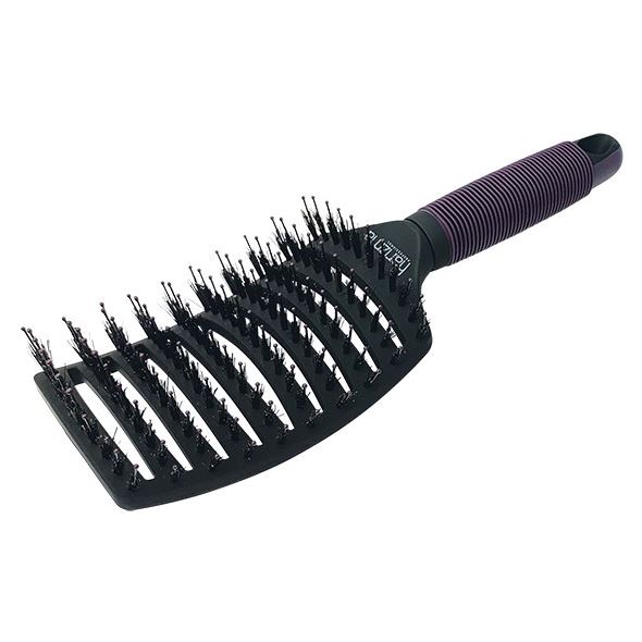 Harizma Professional Щетки и расчески для волос h10703-33 Щетка для волос продувная щетина + нейлон "Бургундское вино" Щетка для волос продувная щетина + нейлон "Бургундское вино"