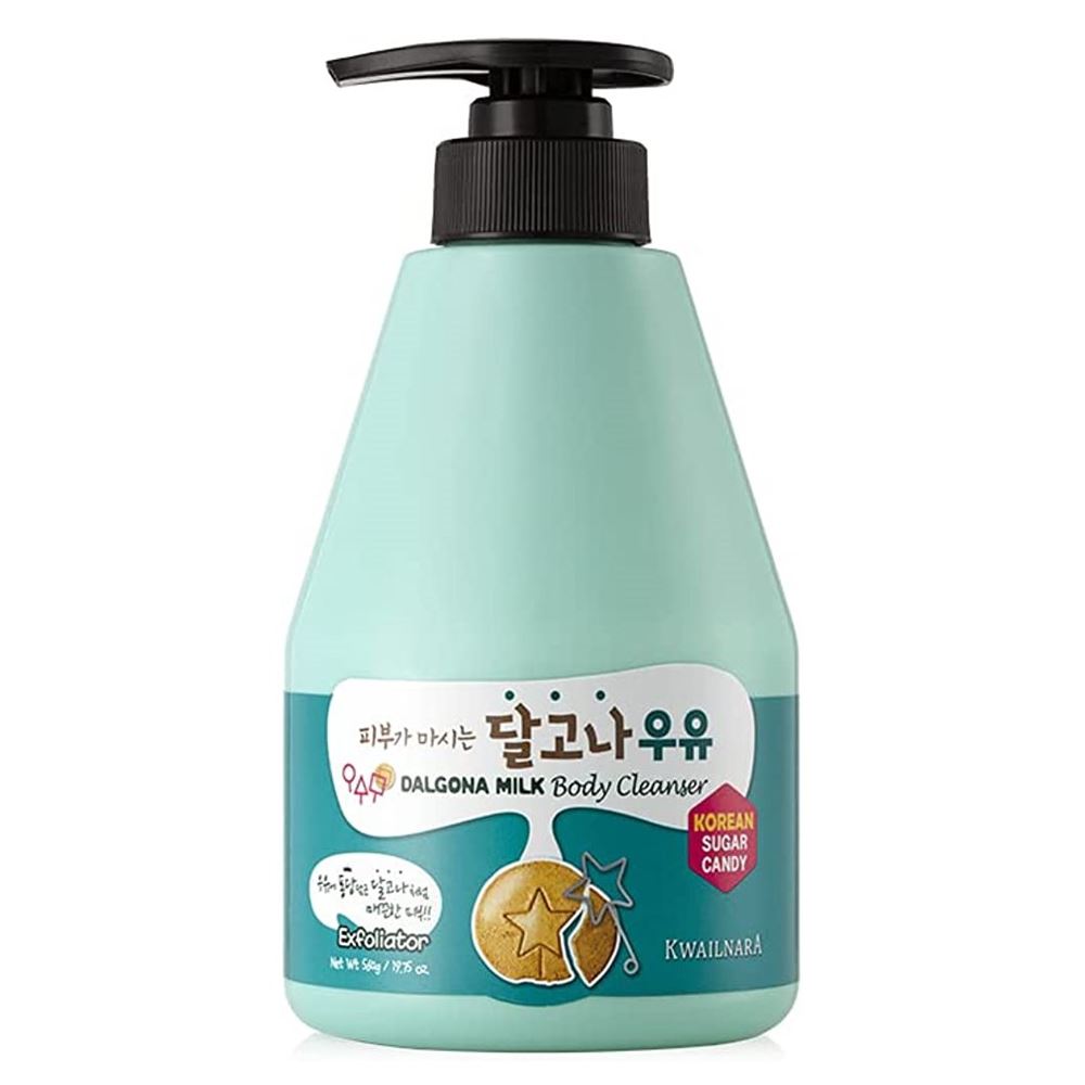 Welcos Skin Care Kwailnara Dalgona (Suga Candy) Milk Body Cleanser Гель для душа с ароматом дальгона 