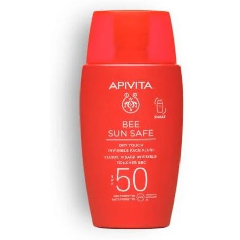 Apivita Bee Sun Safe Bee Sun Safe Dry Touch Invisible Face Fluid SPF50 Солнцезащитная невидимая эмульсия для лица SPF50