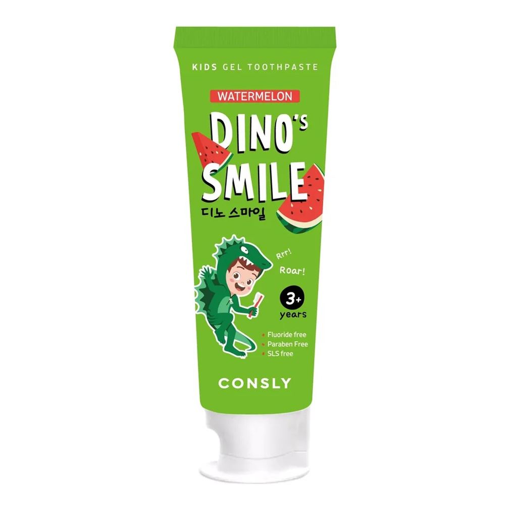 Consly Oral Care KIDS Dino's Smile Kids Gel Toothpaste  Паста зубная гелевая детская Dino's Smile с ксилитом и вкусом