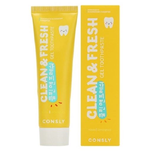 Consly Oral Care Clean&Fresh Honey & Lemongrass Strengthening Gel Toothpaste  Паста зубная гелевая укрепляющая с экстрактами мёда и лемонграсса