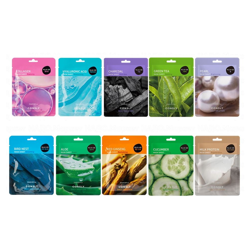 Consly Face Care Daily Solution Mask Sheet Маска тканевая для лица