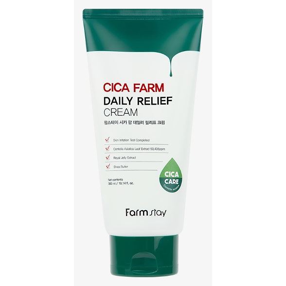 FarmStay Skin Care Cica Farm Daily Relief Cream Крем успокаивающий, многофункциональный с центеллой азиатской