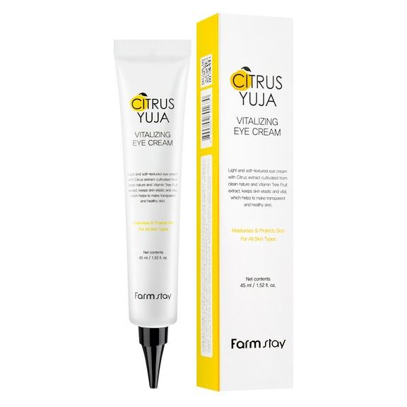 FarmStay Skin Care Citrus Yuja Vitalizing Eye Cream Крем для области вокруг глаз освежающий с экстрактом юдзу