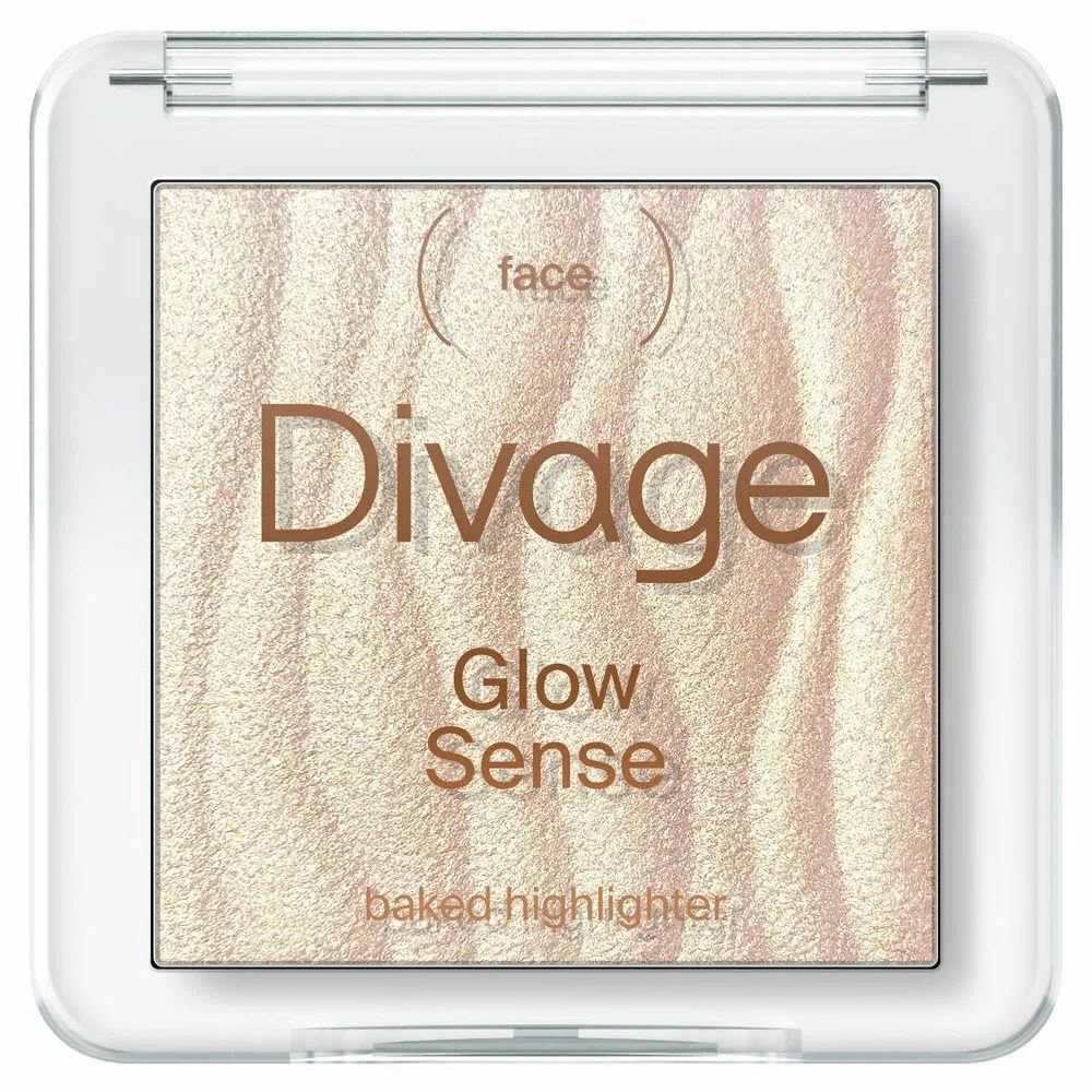 Divage Make Up Glow Sense Baked Highlighter  Хайлайтер для лица запеченный