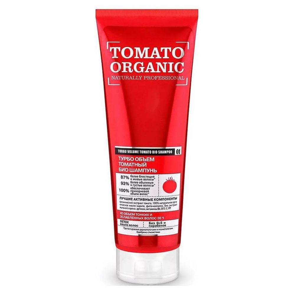 Organic Shop Hair Care Organic Naturally Professional Шампунь Турбо объем Томатный Шампунь Турбо объем Томатный