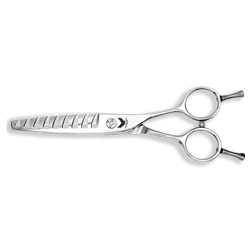 Qtem Pro Tools Prima Fascia Филировочные ножницы из стали 440c с 10 зубьями, 6 дюймов, Хром Профессиональные ножницы для стрижки волос