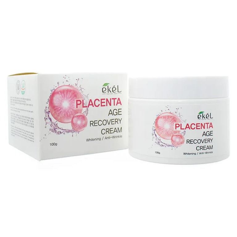 Ekel Face Care Age Recovery Cream Placenta Антивозрастной крем для лица с экстрактом плаценты 