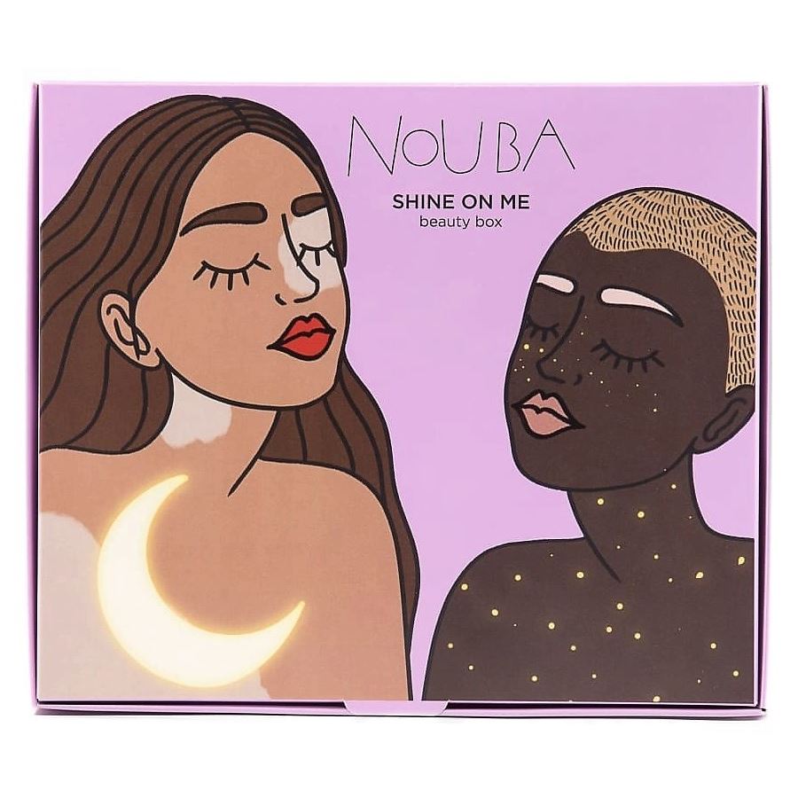 NoUBA Make Up Shine On Me Kit Beauty Box Подарочный набор: тушь, помада, хайлайтер