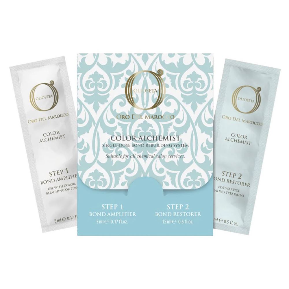 Barex Olioseta oro del Marocco Spa Color Color Alchemist Профессиональная двухступенчатая система (Шаг 1 +  Шаг 2) 