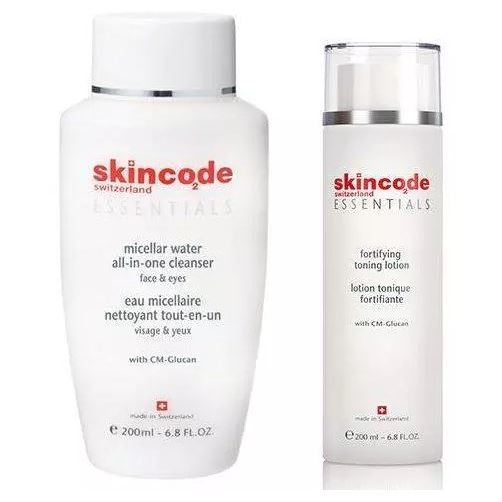 Skincode Face and Body Care  Набор Essentials Мицеллярная вода и Укрепляющий лосьон Набор Essentials Мицеллярная вода и Укрепляющий лосьон