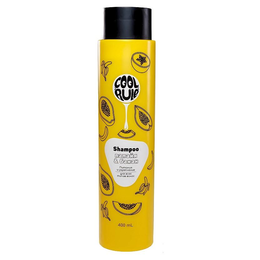Cool Rule Hair Care Shampoo Папайя & Банан Шампунь для всех типов волос "Питание и укрепление. Папайя & Банан"