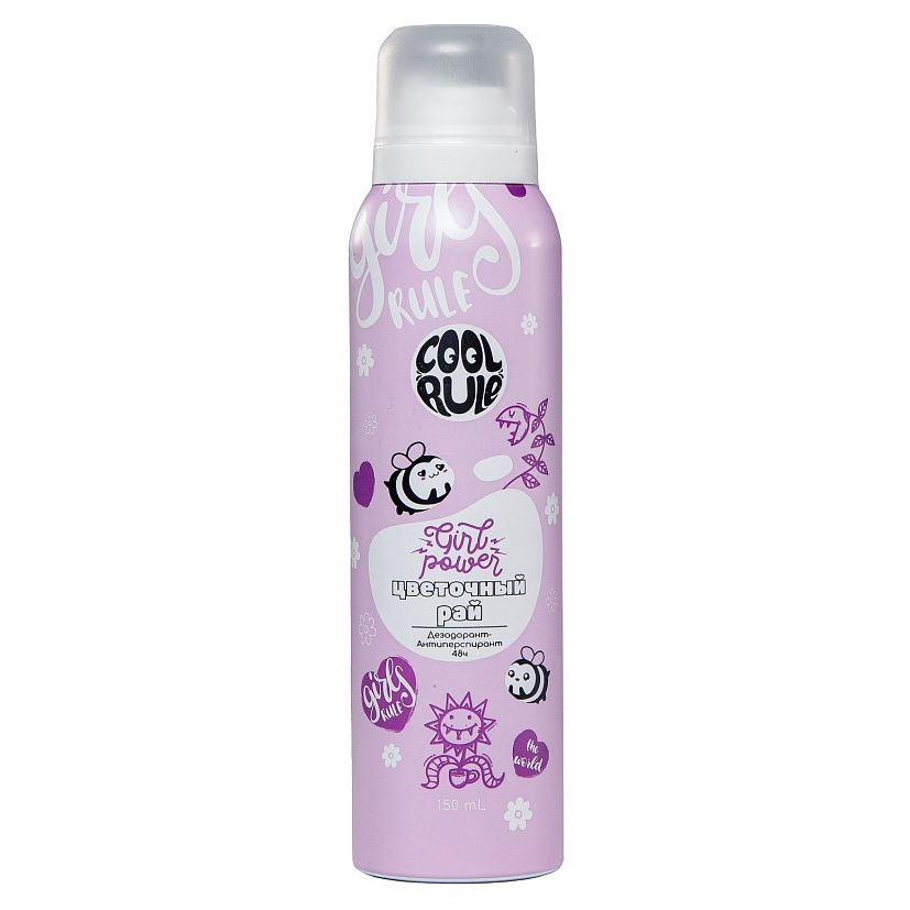 Cool Rule Body Care Girl Power Дезодорант-антиперспирант Цветочный рай Дезодорант-антиперспирант женский Цветочный рай 48 ч