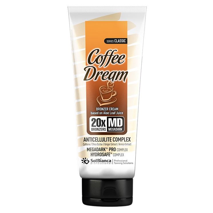 SolBianca Серия Classic Coffee Dream Bronzer Cream Крем-автозагар с кофеином, маслом дерева ши, экстрактами имбиря и арники