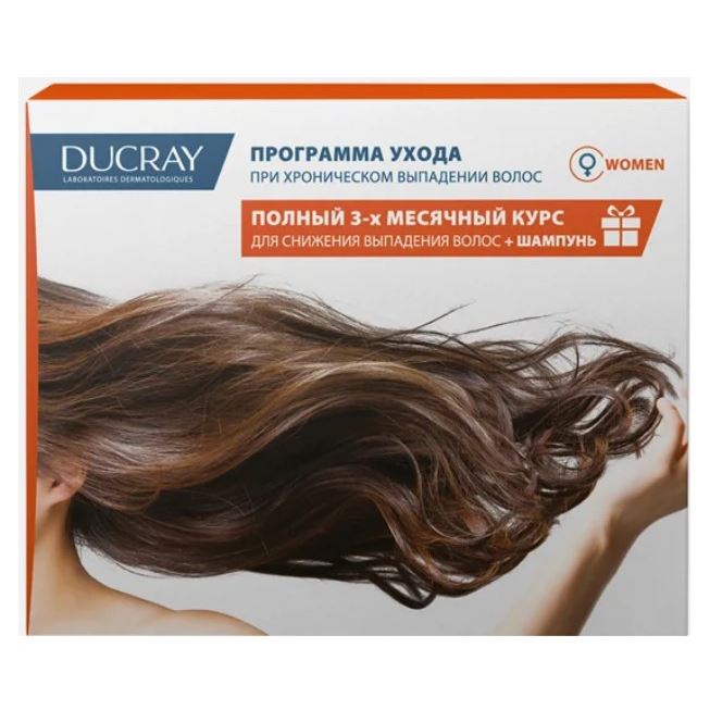 Ducray Hair Care Набор Неоптид  Набор: лосьон от выпадения волос у женщин, Анафаз+ шампунь