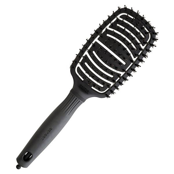 Olivia Garden Щетки и расчески для волос ID2132/BR-BL1PC-FLCOM Щетка EXPERT CARE FLEX Boar & Nylon Bristles Black Label Щетка для волос