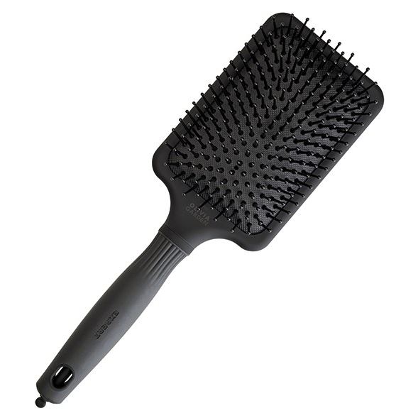 Olivia Garden Щетки и расчески для волос ID2131/BR-BL1PC-00PDL Щетка EXPERT CARE RECTANGULAR Nylon Bristle BlackLabel L Щетка для волос