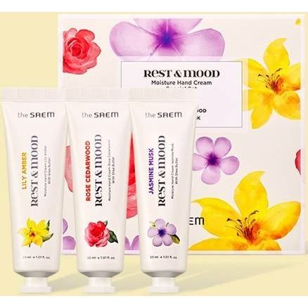 The Saem Hand & Feet Care Набор Rest & Mood Moisture Hand Cream Special Set Набор кремов с маслом Ши для рук