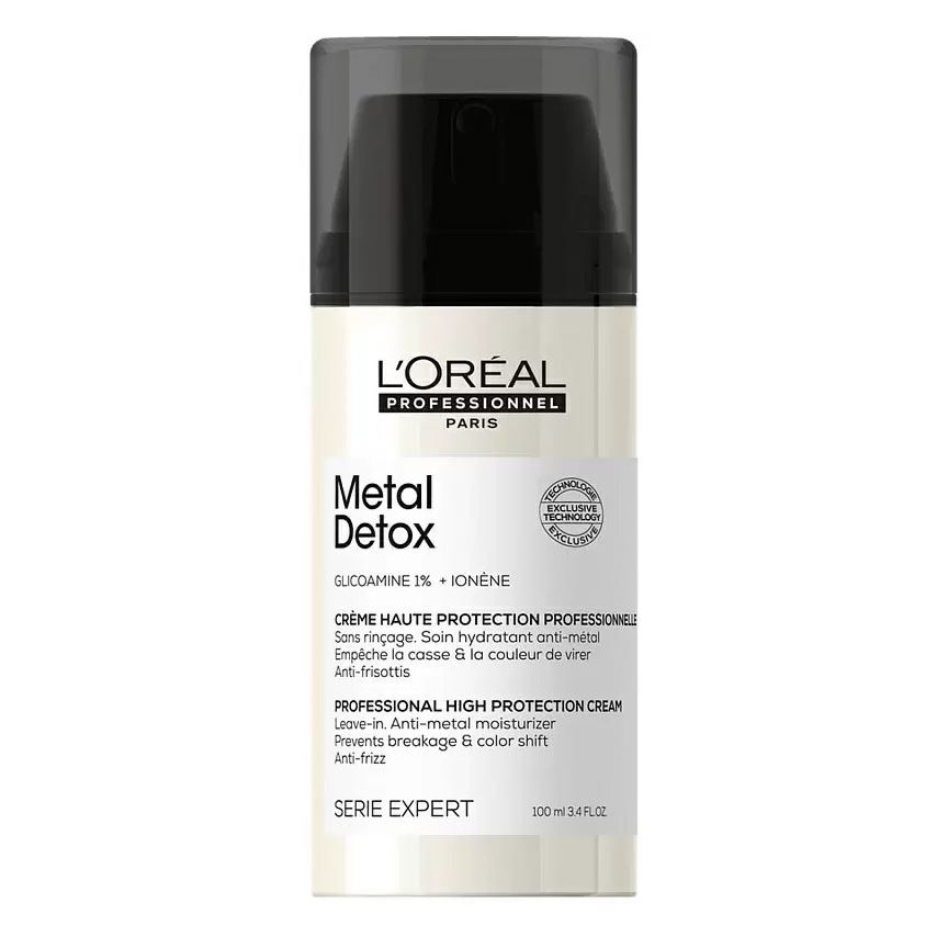 L'Oreal Professionnel Expert Lipidium Metal Detox Professional High Protection Cream Leave-in Несмываемый крем с двойной защитой для волос