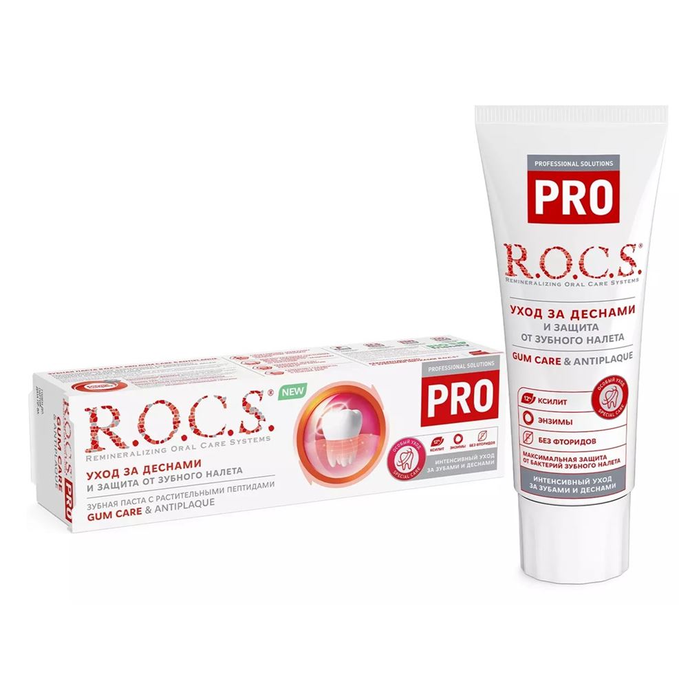 R.O.C.S. Pro Gum Care & Antiplaque Зубная паста - Уход за дёснами и защита от зубного налёта