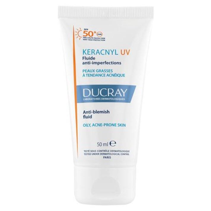 Ducray Keracnyl Креакнил Флюид для жирной кожи SPF50+  Keracnyl Uv Spf50+ Anti-Blemish Fluid 