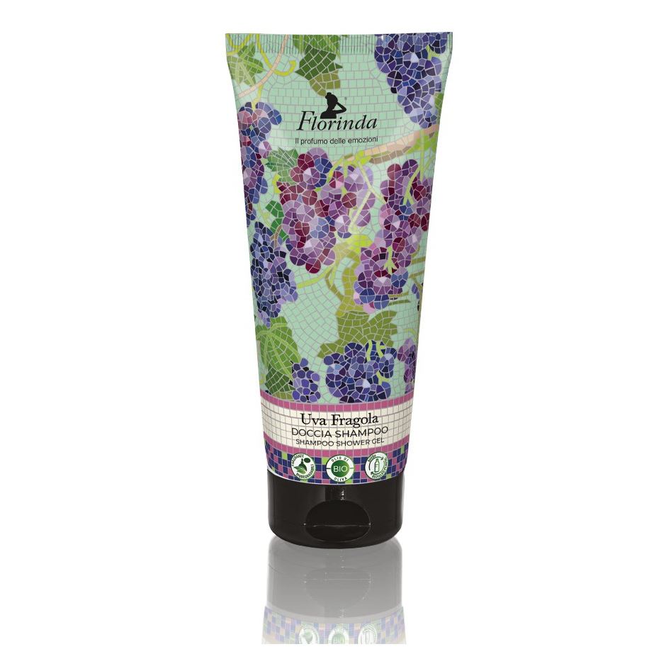Florinda Tessuti Italiani Mosaico Italiano Shampoo Shower Gel Uva Fragola Коллекция Итальянская Мозаика. Гель для душа Земляничный Виноград 