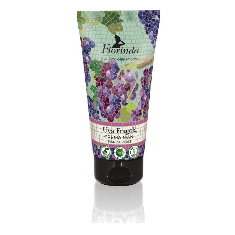 Florinda Tessuti Italiani Mosaico Italiano Hand Cream Uva Fragola Коллекция "Итальянская Мозаика".  Крем для рук Земляничный Виноград 