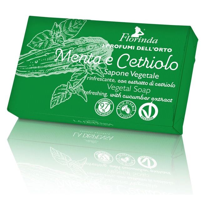 Florinda Profumi Dell’Orto Profumi Dell’Orto Soap Menta e Cetriolo Коллекция "Итальянский Урожай". Мыло Освежающее с Огуречным Экстрактом
