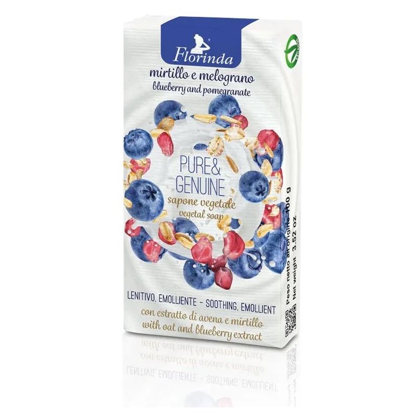 Florinda Pure & Genuine Pure & Genuine Soap Mirtillo e Melograno Коллекция "Просто Вкусно". Мыло Голубика и Гранат