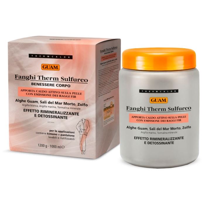 Guam fanghi d`Alga Маска-детокс для тела термоактивная с серой и морскими водорослями Fanghi Therm Sulfureo Маска-детокс для тела термоактивная с серой и морскими водорослями