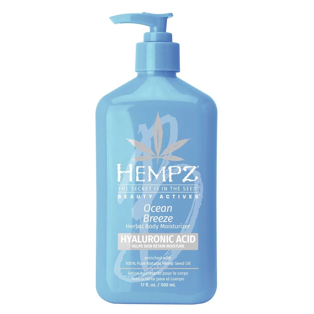 Hempz Body Care Actives Ocean Breeze Herbal Body Moisturizer with Hyaluronic Acid Молочко для тела с гиалуроновой кислотой Свежий ветер