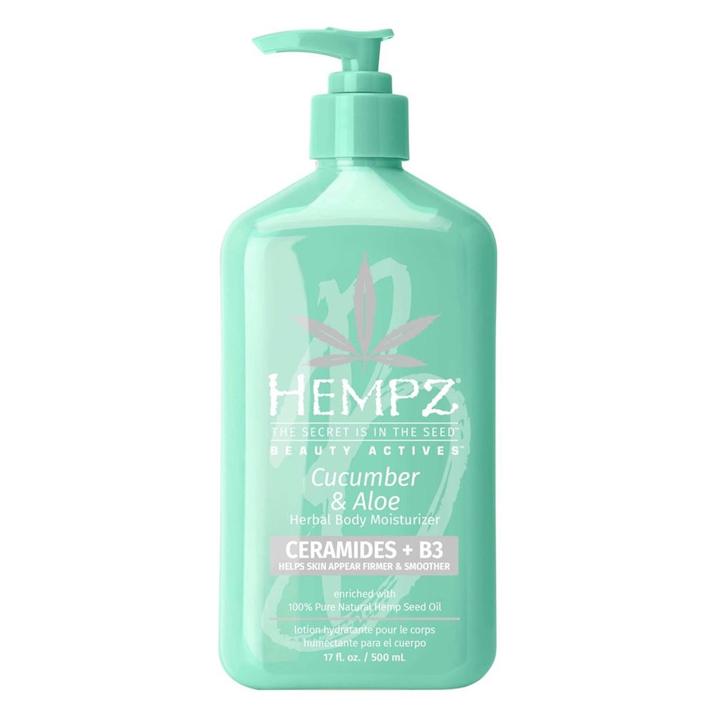 Hempz Body Care Actives Cucumber & Aloe Herbal Body Moisturizer with Ceramides + B3 Молочко для тела с церамидами и В3 Огурец и Алое
