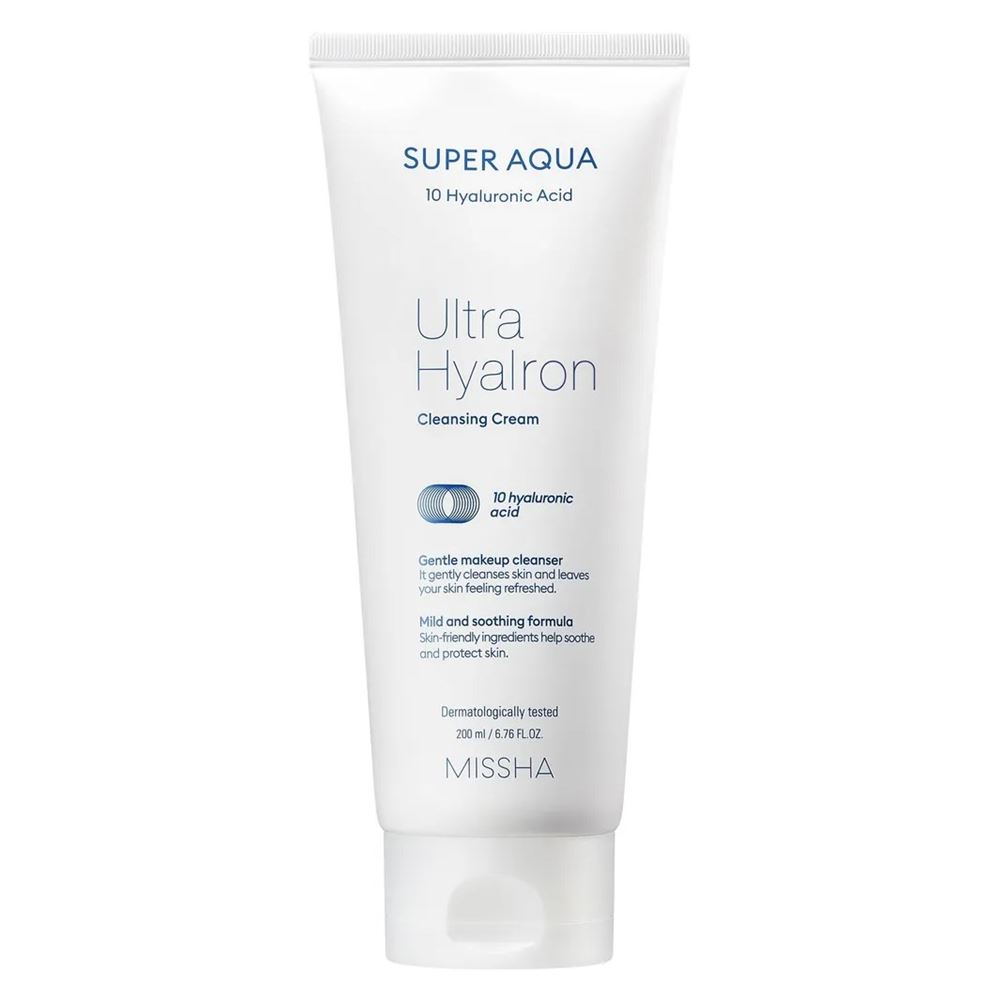 Missha Face Care Super Aqua Ultra Hyalron Cleansing Cream Кремовая пенка для умывания и снятия макияжа 