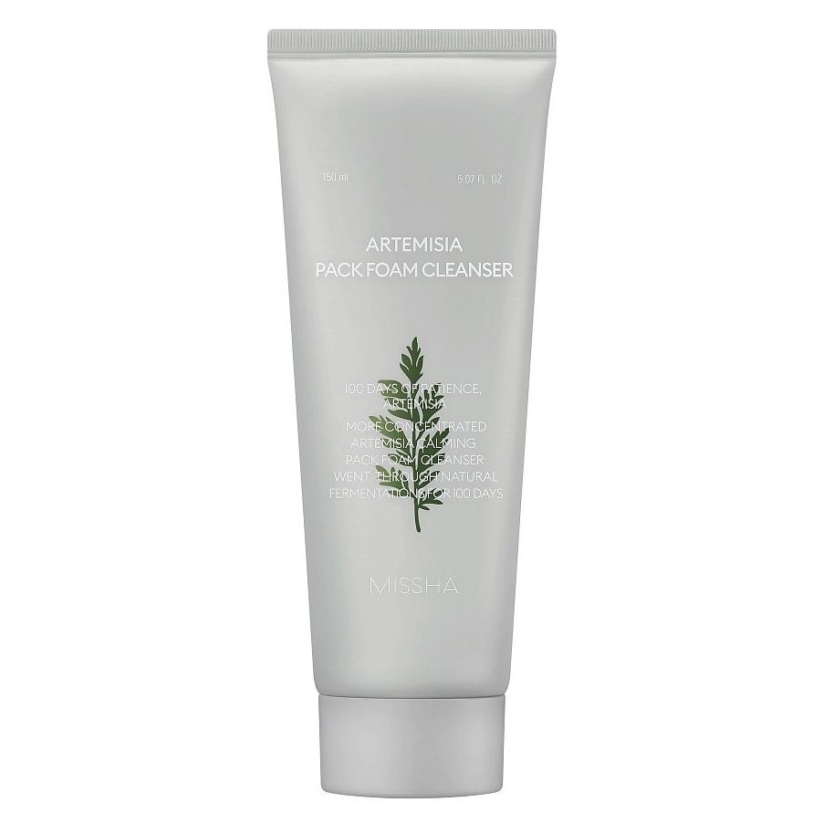 Missha Face Care Artemisia Calming Pack Foam Cleanser Успокаивающая пенка-маска для умывания с экстрактом полыни