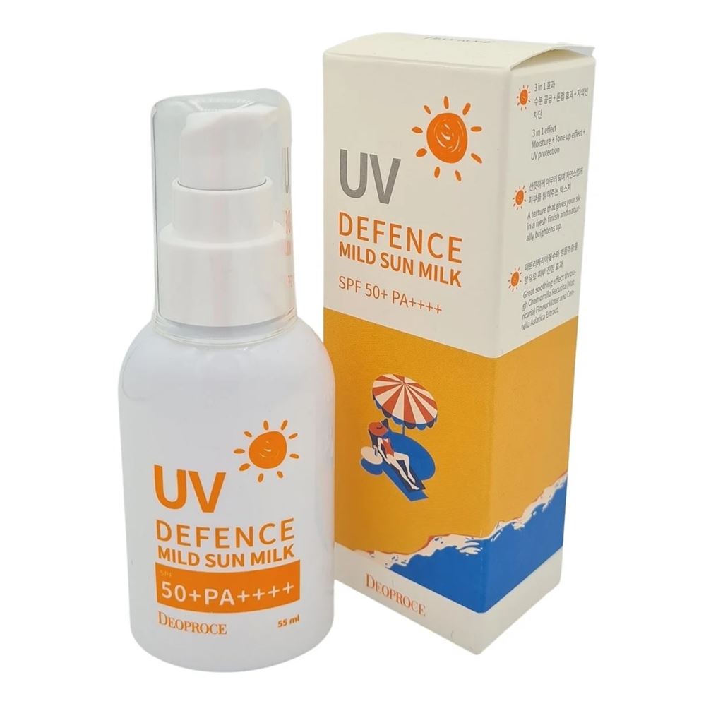 Deoproce Creams  UV Deference Mild Sun Milk SPF 50+PA+++ Мягкое солнцезащитное молочко для лица и тела