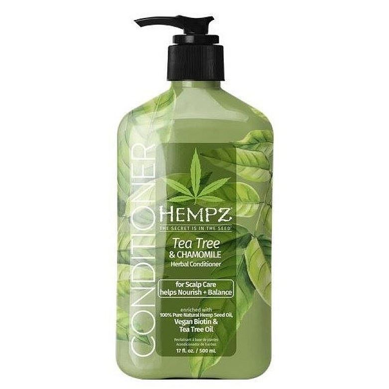 Hempz Hair Care Tea Tree & Chamomile Herbal Conditioner Кондиционер Здоровые волосы Чайное дерево и Ромашка