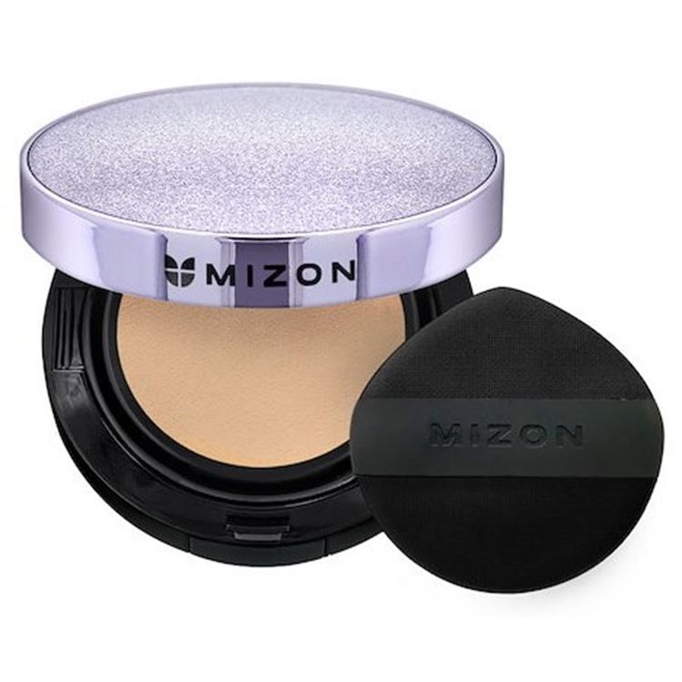 Mizon Make Up Vegan Collagen Cushion SPF38 PA ++ Солнцезащитный кушон с растительным коллагеном и сменным блоком