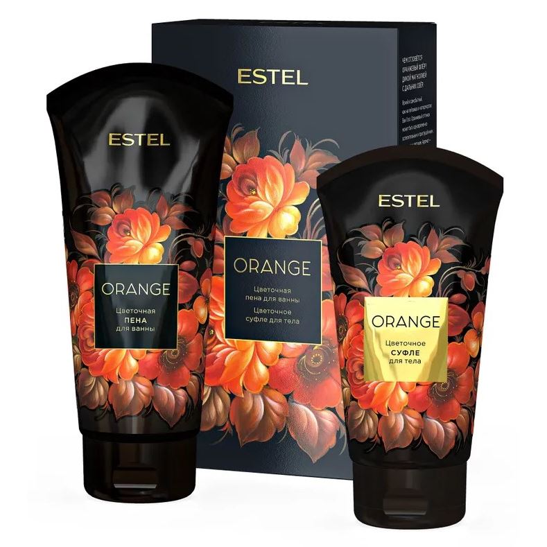 Estel Professional Flowers Orange Дуэт компаньонов Набор: пена для ванны, суфле для тела