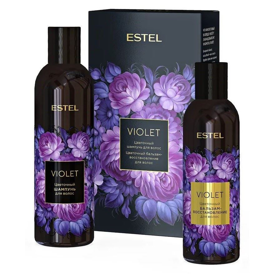 Estel Professional Flowers Violet Дуэт компаньонов Набор: шампунь, бальзам-восстановление
