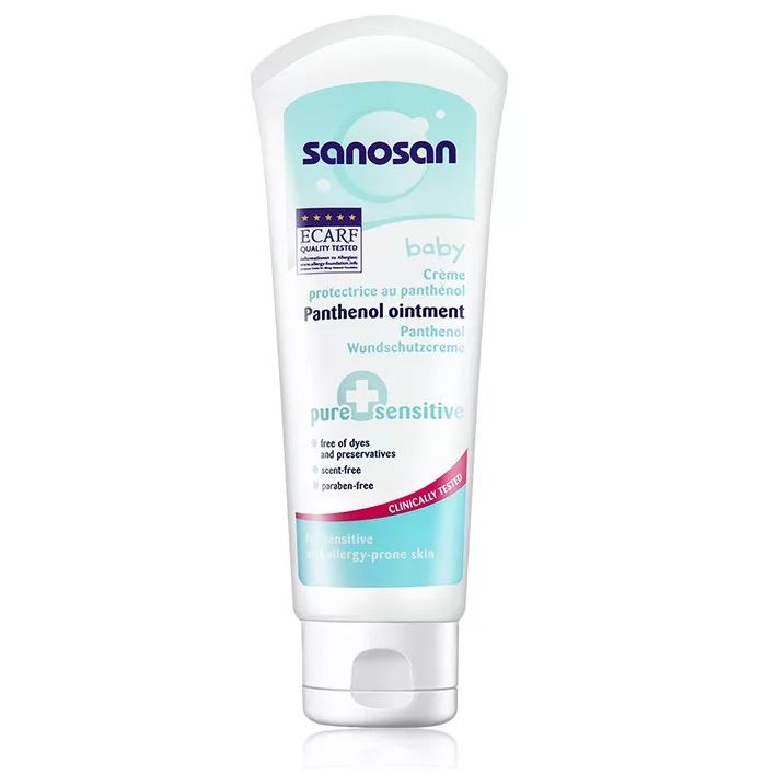 Sanosan Pure+Sensitive Защитный крем с пантенолом Саносан Защитный детский крем с пантенолом