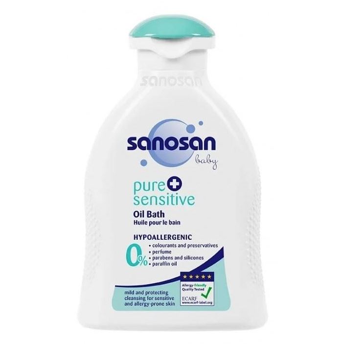 Sanosan Pure+Sensitive Масло для купания Саносан Масло для купания малышей