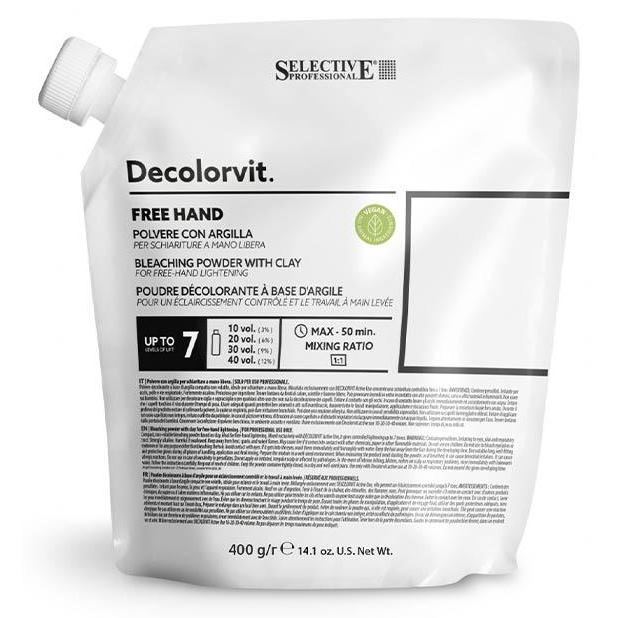 Selective Professional Decolorvit System Decolorvit Free Hand Порошок обесцвечивающий с глиной